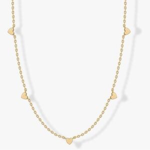 NEW 14K Gold Plated Gold Heart Necklace